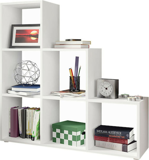 Βιβλιοθήκη Trio Λευκό 105x33x108εκ. 162144709 Βιβλιοθήκη Trio Λευκό 105x33x108εκ. 162144709