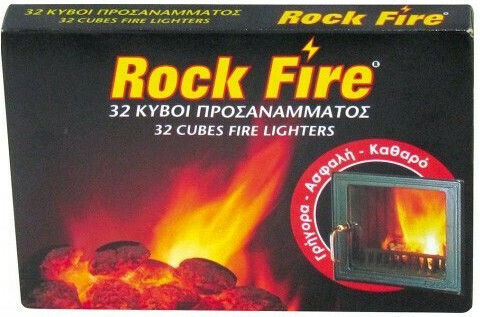Κύβοι Προσανάμματος Rock Fire 32τμχ
