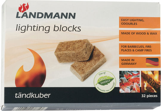 Landmann LD Cuburi de lemn de foc 32buc