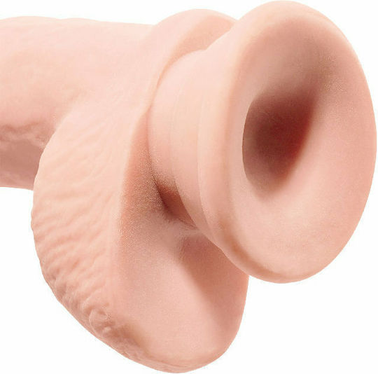 King Cock Triple Density Реалистично дилдо с Топки и Вендуза Плът 25см