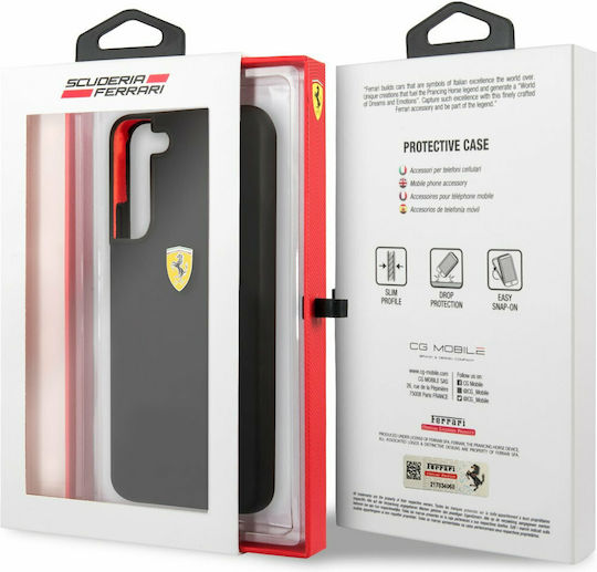 Ferrari On Track Back Cover Silicone Black (Galaxy S22) FESSIHCS22SBK