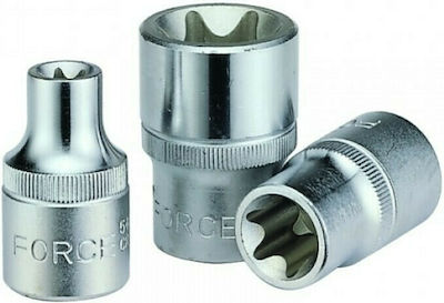 Force Socket Torx with Square Drive 1/4" Size E16