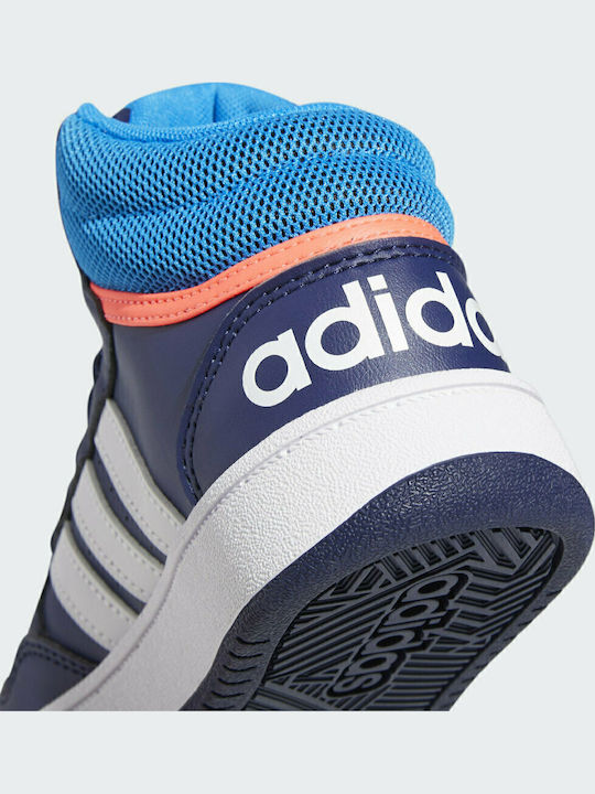 Hoops Hoops Mid 3.0 K Kids Sports Shoes Basketball with Laces Dark Blue / Blue Rush / Turbo
