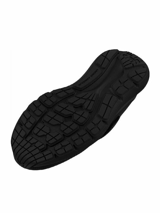 Surge 3 Kids Sports Shoes Running with Hoop & Loop Closure Black