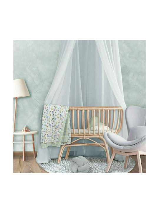 Das Home Set Baby Bettwäsche Für Wiege Baumwolle Blue - Green 70x120cm 2Stück