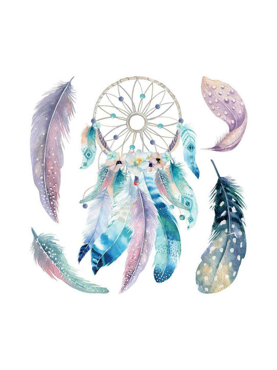 Dekorativer Aufkleber Wand Watercolour Dreamcatcher Vinyl Ango