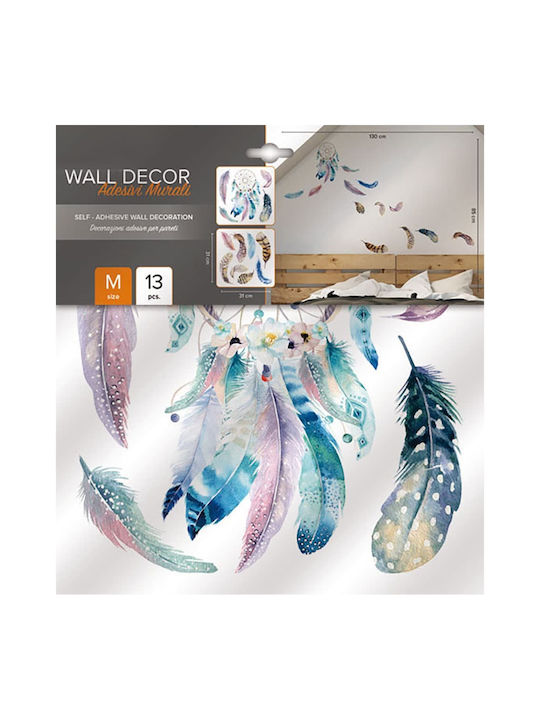 Decorative Wall Sticker Watercolour Dreamcatcher Vinyl 1 Piece Ango