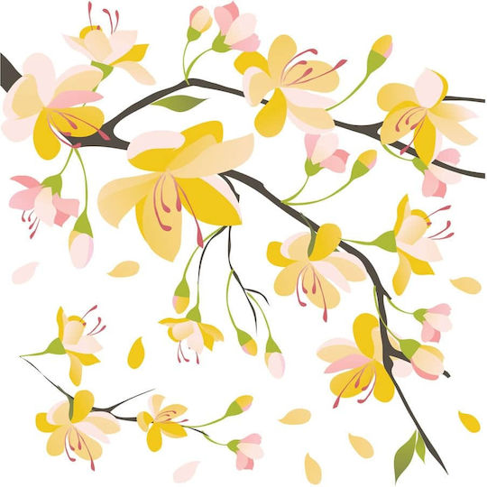 Decorative Sticker Wall Branch 1pcs 58x72cm Ango