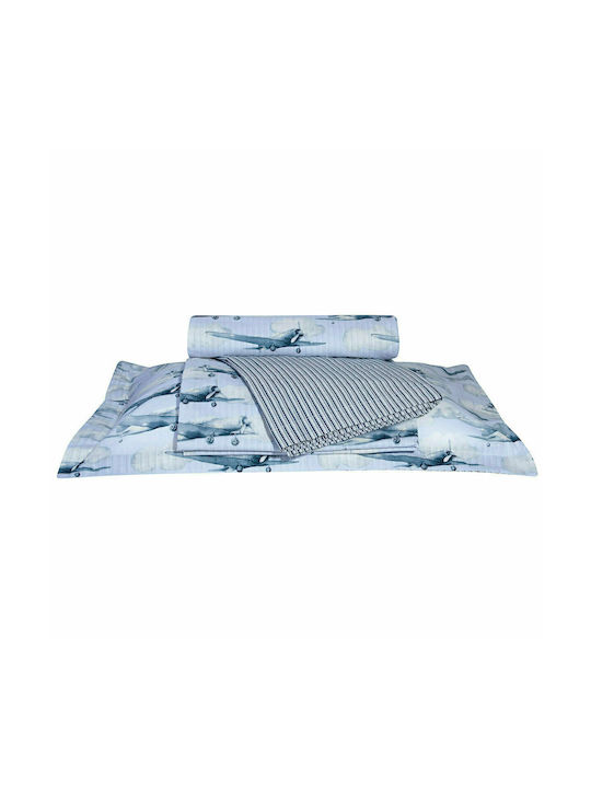 Greenwich Polo Club Sheet Set Single Cotton 8817 Light Blue 170x260cm 3pcs