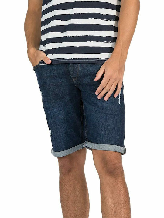 Herrenshorts Jeans Blau