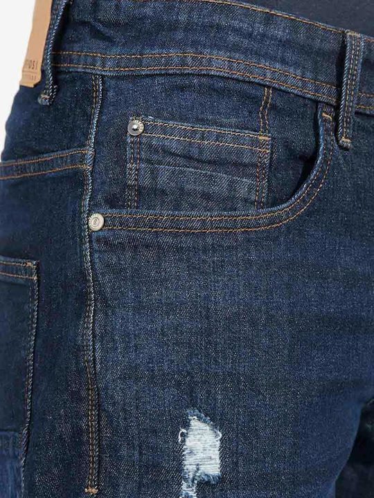 Herrenshorts Jeans Blau