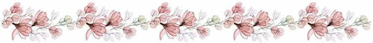 Decorative Sticker Wall Red Transparenc Vinyl 1pcs 30x198cm Ango