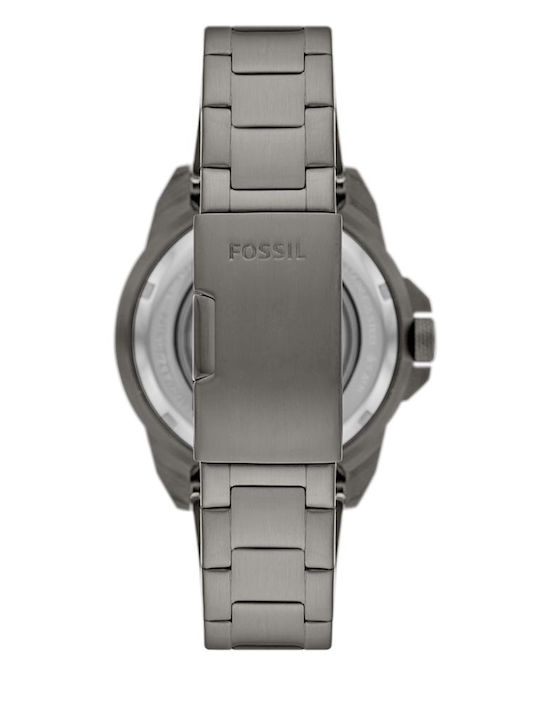 Fossil Bronson Ρολόι Αυτόματο με Μεταλλικό Μπρασελέ