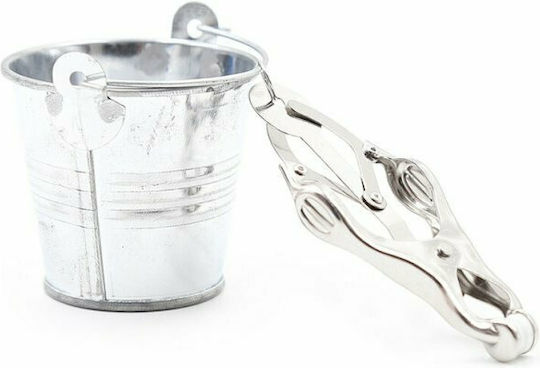 Dream Love OhMama! Nipple Clamps With Buckets Σφιγκτήρες Θηλών σε Ασημί Χρώμα 2τμχ