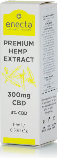 Enecta Premium Hemp Extract Масло Канабис в Капки 300мг с 3% CBD 10мл