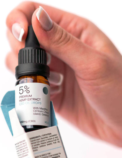 Ypsilon Premium Extract Έλαιο Κάνναβης σε Σταγόνες 500mg Mild με 5% CBD 10ml