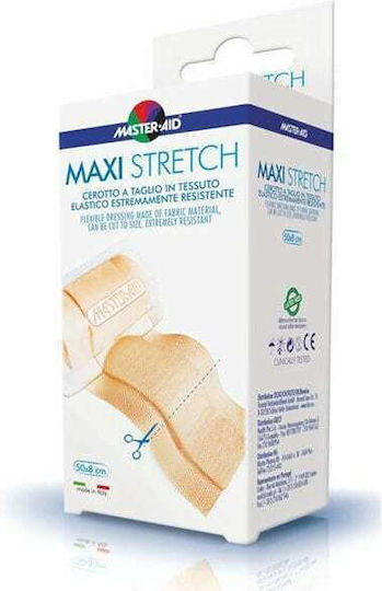 Master Aid Maxi Stretch Αυτοκόλλητη Γάζα 50x8cm 1τμχ