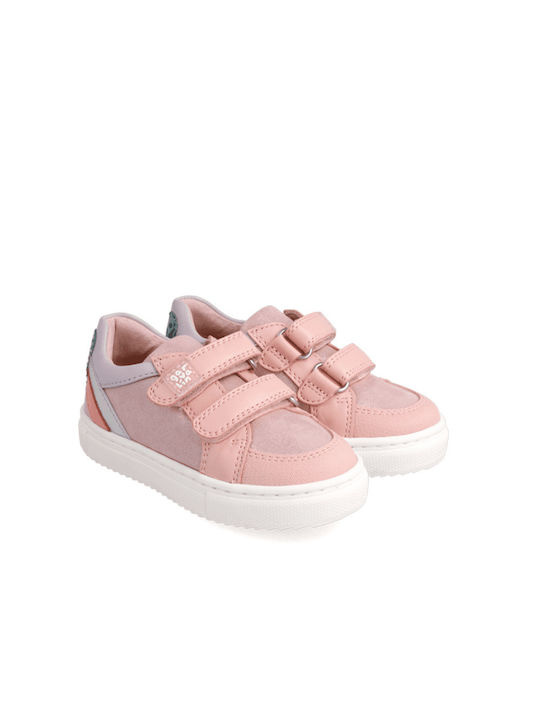 Garvalin Kinder-Sneaker Anatomisch mit Klettverschluss Rosa