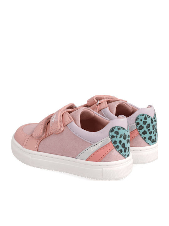 Παιδικά Sneakers Ανατομικά με Σκρατς Ροζ