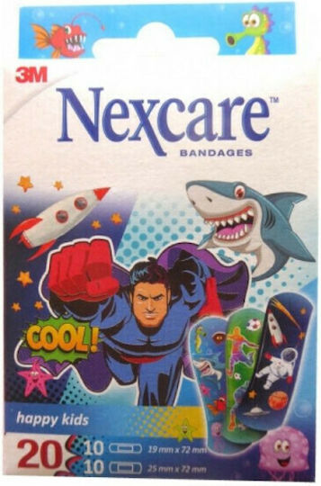 3M Nexcare Happy Kids Plasters Cool Superman 20pcs