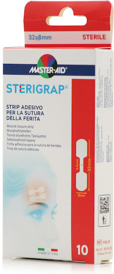 Master Aid Sterigrap Sterilized Plasters 32x8mm 10pcs