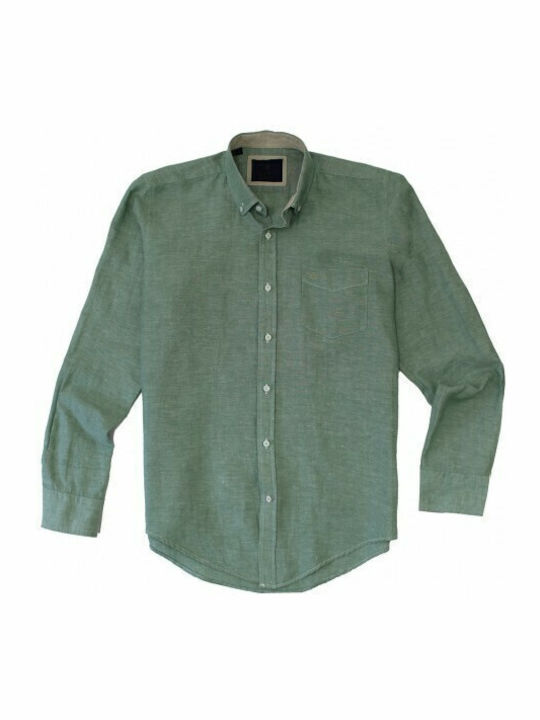 Langärmlig Hemd Khaki