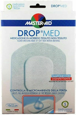 Master Aid Αυτοκόλλητα Επιθέματα Drop Med 12x10cm 5τμχ