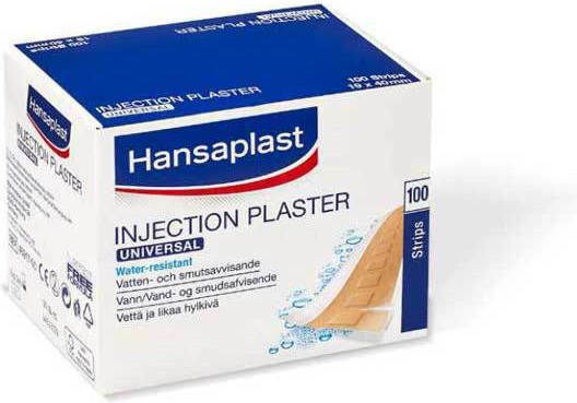 Hansaplast Wasserdicht Selbstklebende Bandagen Universal Injection Plaster 40x19mm 100Stück