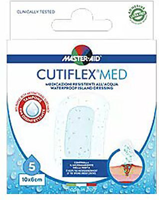 Master Aid Cutiflex Waterproof Plasters 10x6cm 5pcs