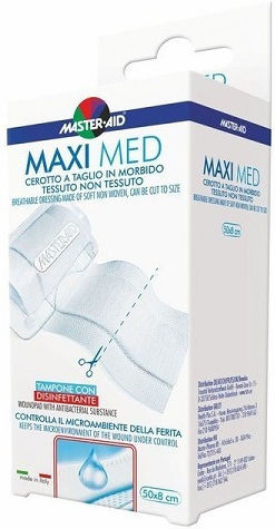 Master Aid Maxi Med Αυτοκόλλητη Γάζα 50x6cm 1τμχ
