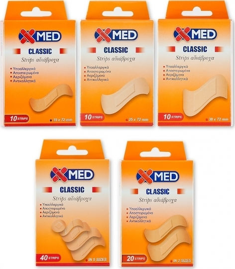 X-Med Strips Classic Αυτοκόλλητα Επιθέματα 20τμχ
