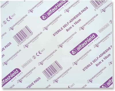 Karabinis Medical Sterilizate Plasturi Autoadezivi Alfashield 10x8cm 1buc