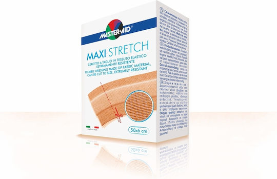 Master Aid Maxi Stretch Αυτοκόλλητη Γάζα 50x6cm 1τμχ