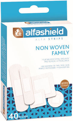 Karabinis Medical Plasturi Autoadezivi Alfashield Alfa Strips Non Woven Family 40buc