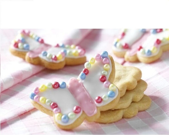 Inox Butterfly-Shaped Cookie Cutter 8pcs