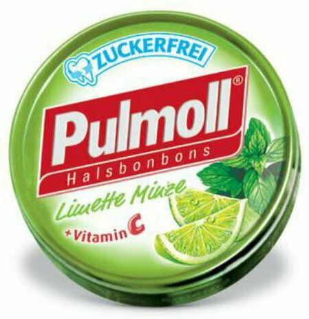 Pulmoll Vitamin C Καραμέλες για Παιδιά Χωρίς Ζάχαρη & Γλουτένη Λεμόνι & Μέντα 45gr
