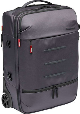 Manfrotto Camera Suitcase with Wheels Manhattan Runner-50 in Gray Color