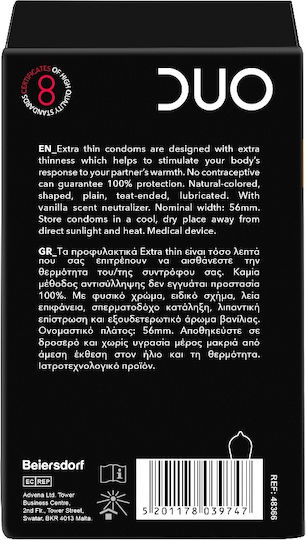 Duo Προφυλακτικά Extra Thin Family Pack 30τμχ 56mm