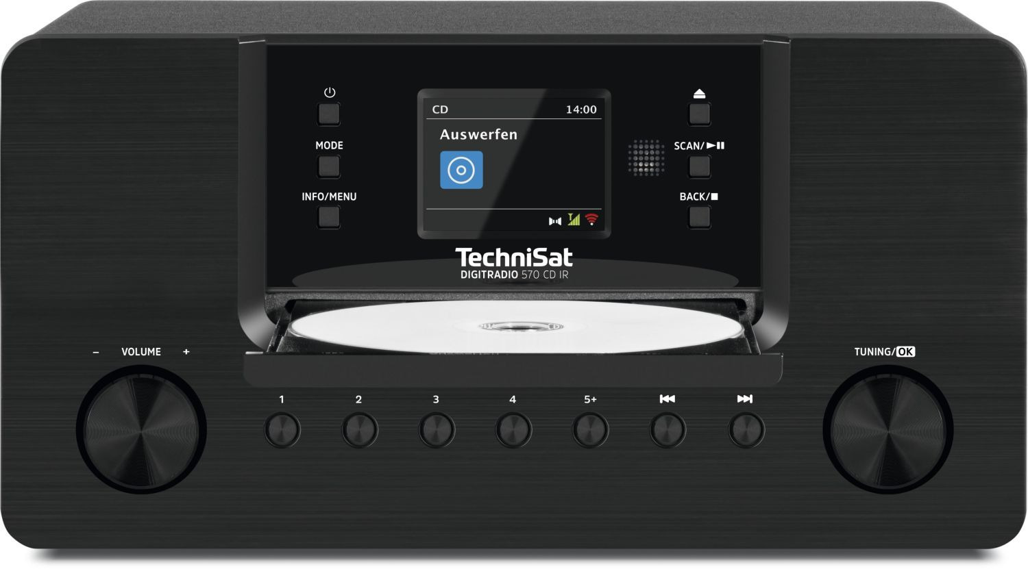Technisat Ηχοσύστημα 2.0 DigitRadio 570 IR 10W με CD / Digital Media