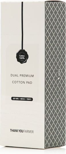 Thank You Farmer Dual Premium 100% Cotton Pads for Makeup Removal 80pcs
