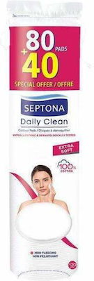 Septona Daily Clean Round Στρογγυλοί Δίσκοι Ντεμακιγιάζ 120τμχ
