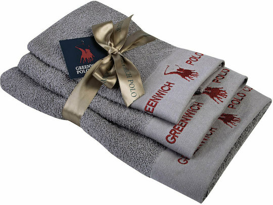 Greenwich Polo Club Σετ 3τμχ 2667 Γκρί Βάρους 480gr/m²