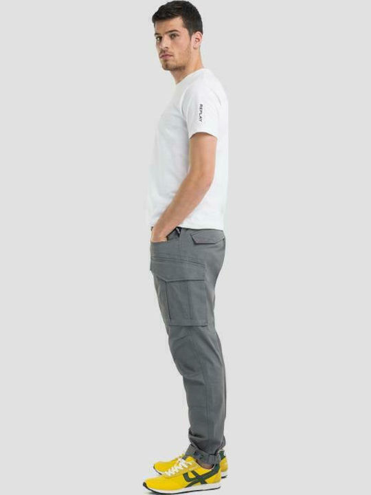 Trousers Cargo Elastic in Regular Fit Gray