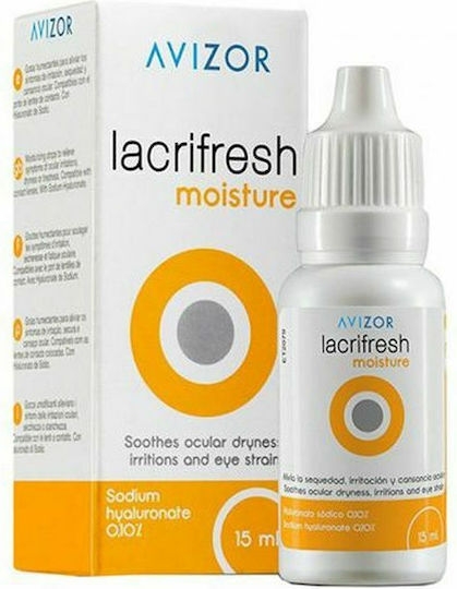 Avizor Lacrifresh Moisture Augentropfen mit Hyaluronsäure für Trockene Augen 15ml