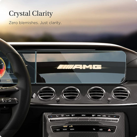 Spigen Car Audio Screen Protector Scratch-resistant Screen Glass Mercedes E-Class 2021 / 2020