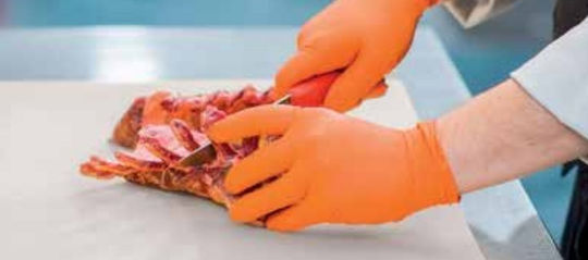Wurth Γάντια Νιτριλίου Χωρίς Πούδρα σε Πορτοκαλί Χρώμα 50τμχ
