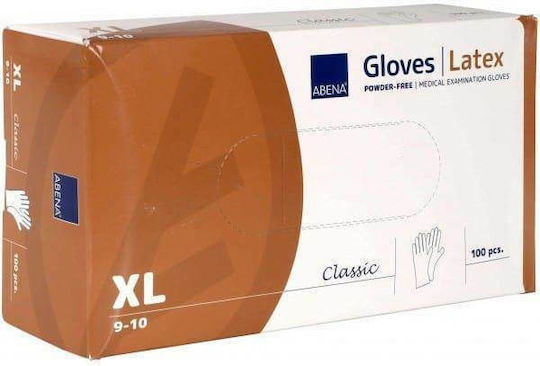Abena Classic Γάντια Λάτεξ Χωρίς Πούδρα σε Μπλε Χρώμα 100τμχ