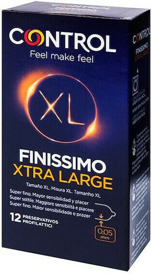 Control Feel Make Feel Προφυλακτικά Finissimo Xtra Large 12τμχ 57mm Natural