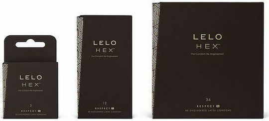Lelo Προφυλακτικά Hex Respect XL 3τμχ 54mm Natural