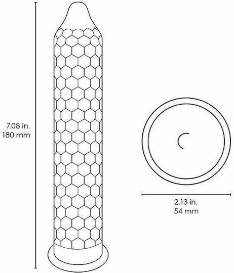 Lelo Lelo Kondome HEX Original 3er Pack 54mm Natürlich
